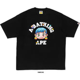 BAPE X MR. COLLEGE RELAXED FIT TEE MENS