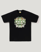 BAPE CHECK UNIVERSITY EMBLEM TEE MENS