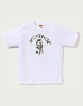 BAPE MENS TREE EDGE CAMO COLLEGE T-SHIRT