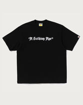 A BATHING APE LOGO RELAXED FIT TEE MENS