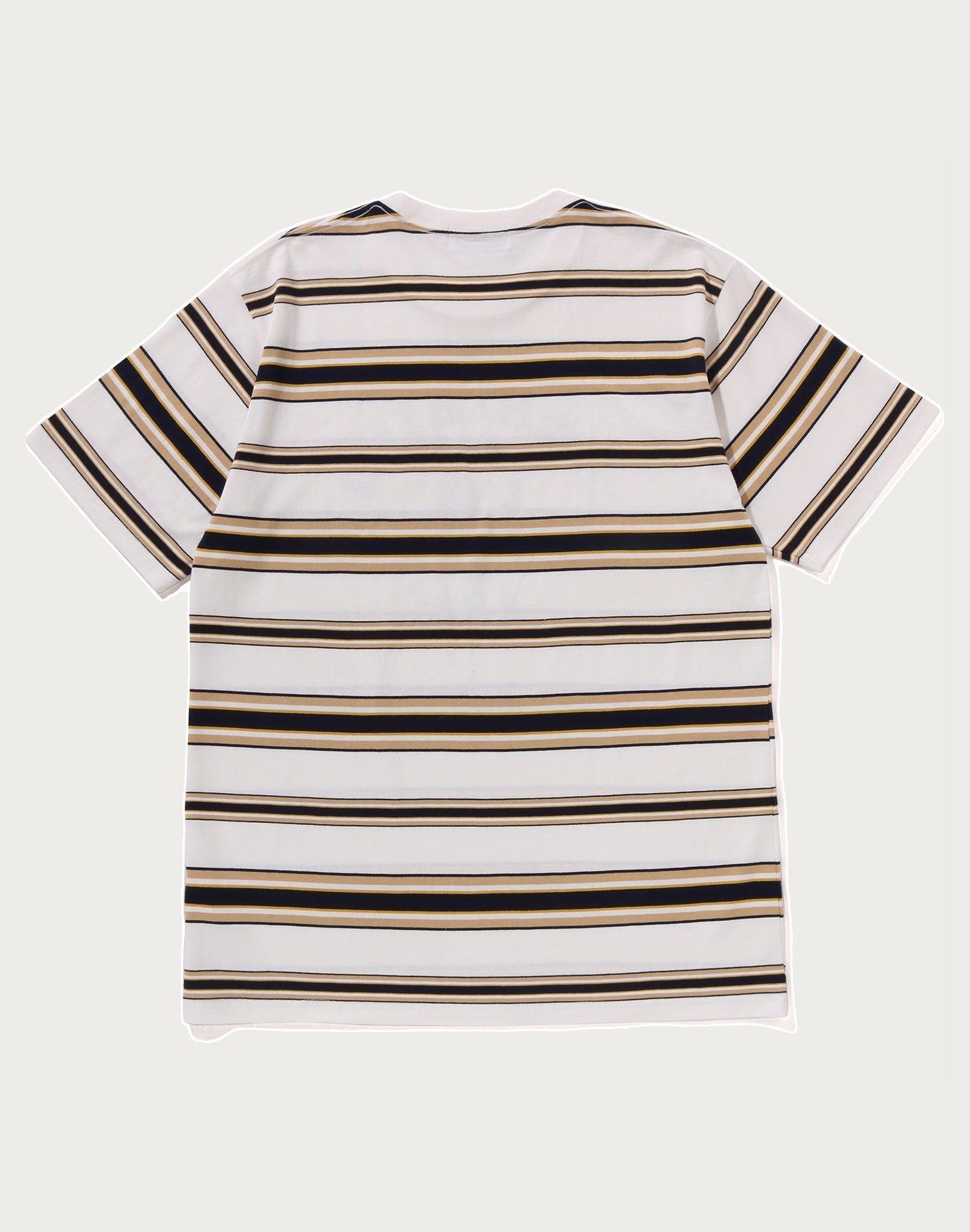 BAPE MENS APE HEAD COLLEGE STRIPE TEE