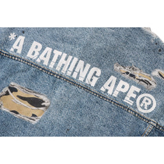 FAKE PRINT TRUCKER JACKET MENS