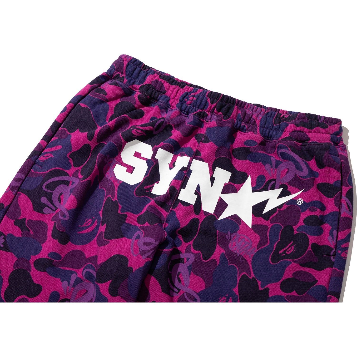 BAPE X SPOTIFY BY CENTRAL CEE CAMO RELAXED FIT SWEATPANTS MENS