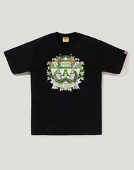 BAPE CHECK UNIVERSITY EMBLEM TEE MENS