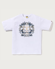 BAPE CHECK UNIVERSITY EMBLEM TEE MENS