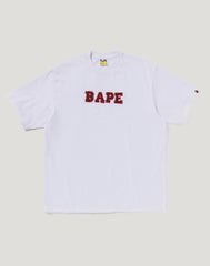 HAND DRAW BAPE LOGO RELAXED FIT TEE MENS