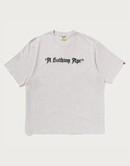 A BATHING APE LOGO RELAXED FIT TEE MENS