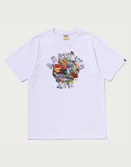COLORFUL 3D GRAPHIC COLLEGE TEE MENS