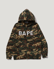 GLITCH WOODLAND CAMO FULL ZIP HOODIE MENS